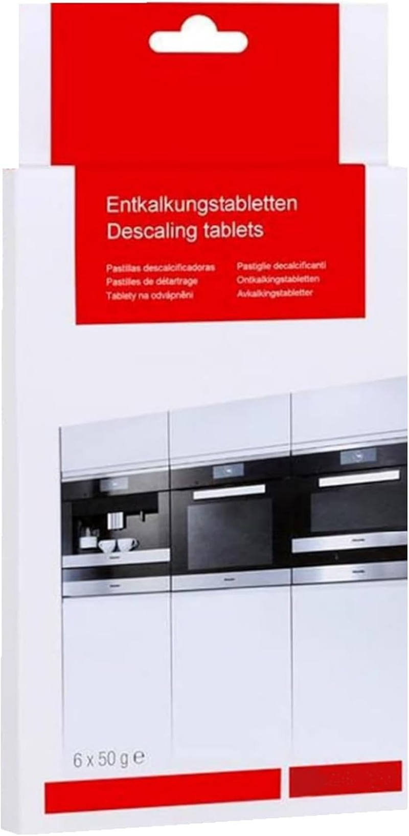 Descaling Cleaning Tablets for Miele Automatic Coffee Machines, Professional Cleaning, Simple and Efficient, Prolong the Service Life of the Machine, Part.05081836, 1 Pack (6 PCS)