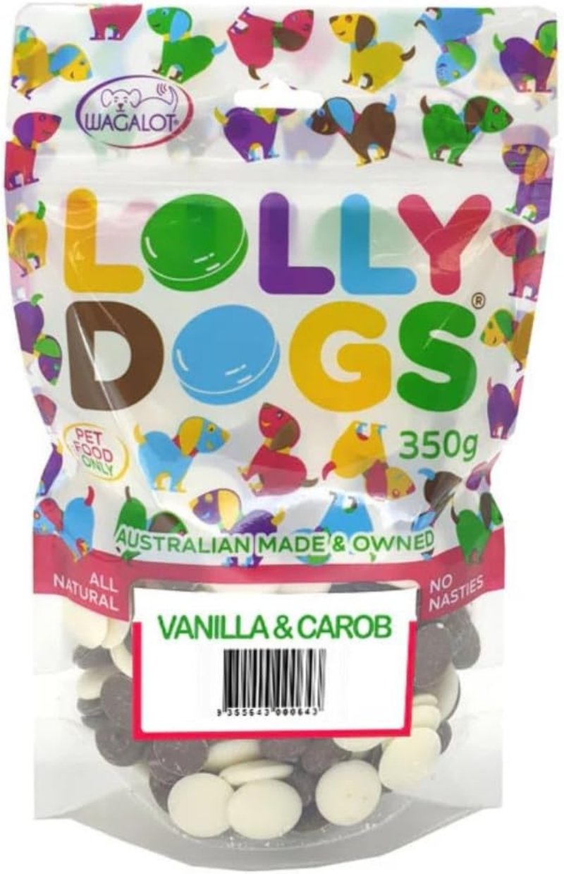Lolly Dogs Carob and Vanilla Dog Treats 350 G image number 1