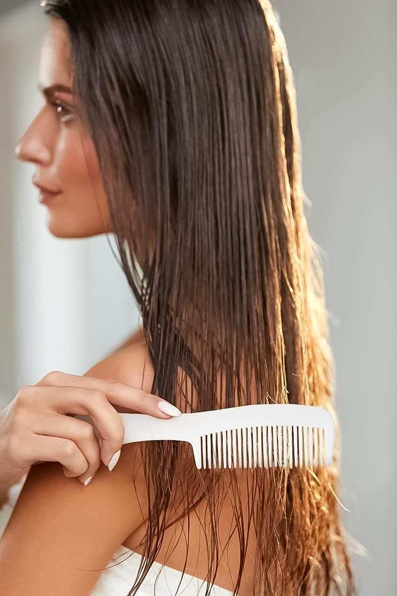 30 Pack Hair Combs in Bulk Individually Wrapped, Bulk Combs Individually Wrapped for Homeless,Women,Kids,Hotel,Airbnb,Shelter/Homeless/Nursing Home/Charity/Church(White) - 60,Black,Transparent,Yellow image number 6