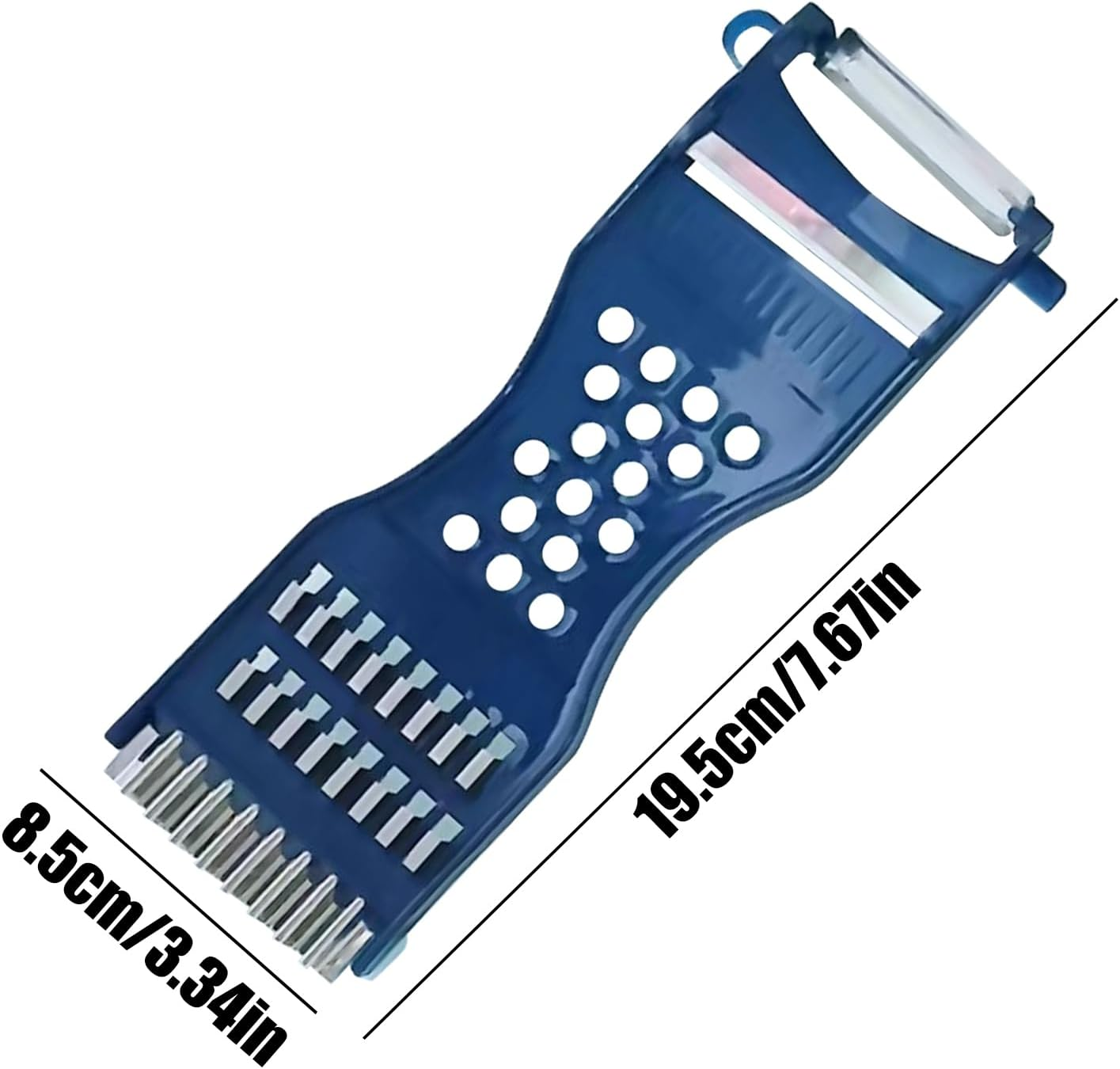 Qkbuza Kitchen Vegetable Peeler - Handheld Shredders Tool for Veggie,Multipurpose Vegetable Slicer, Kitchen Cutting Gear for Onion Carrot Garlic image number 1