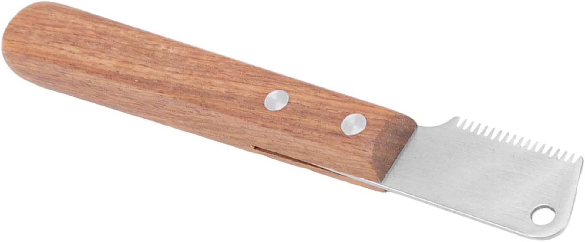 Pet Grooming Supplies, Eliminate Knots Professional Dog Stripping Knife Stainless Steel Promote with Handle for Dogs image number 5