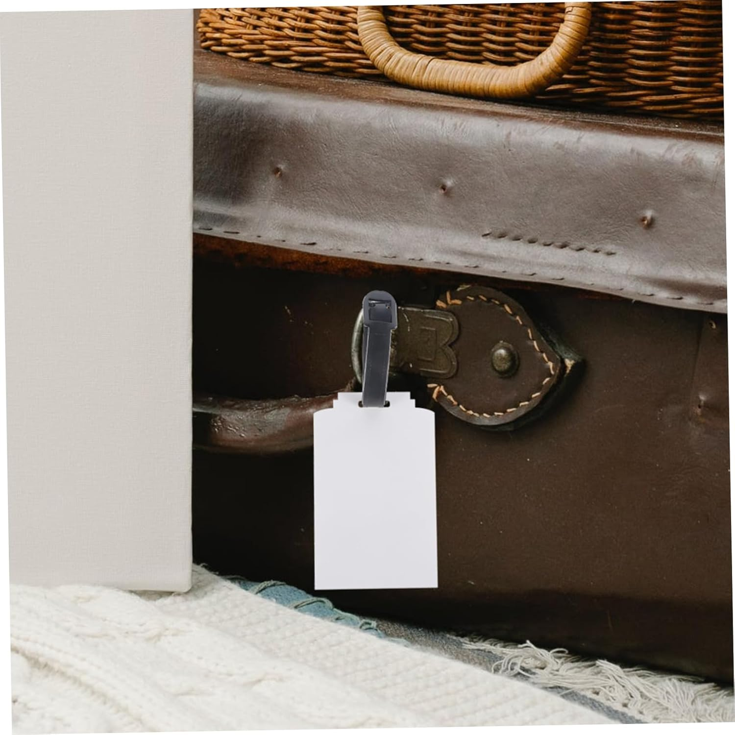 STOBOK Thermal Transfer Luggage Tag Blank Suitcase Tags DIY for Travel Cruise Ship Holder image number 6