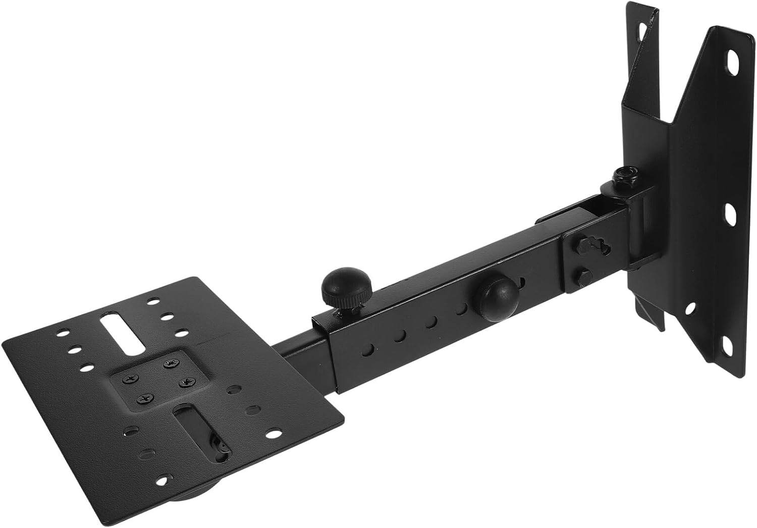 Jojofuny Adjustable Wall Fixed Speaker Support Bracket Telescoping Metal Speaker Wall Mounted Shelf for Home Audio and Ktv Sound Systems for Surrounding Sound image number 5