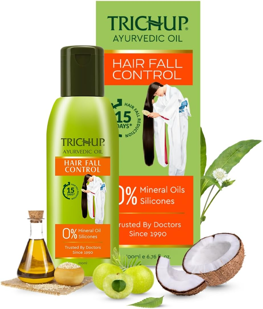 Trichup Hair Fall Control Herbal Hair Oil (100 Ml) (Pack of 4) image number 5