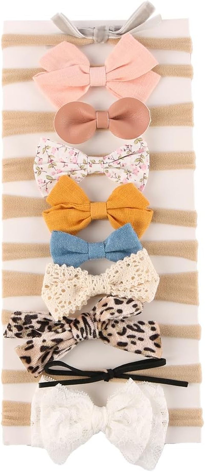 Laroal Elastic Nylon Headband, Thin Bow Headband, Soft Elastic Nylon Hair Accessories, Fashionable and Versatile Headband image number 5