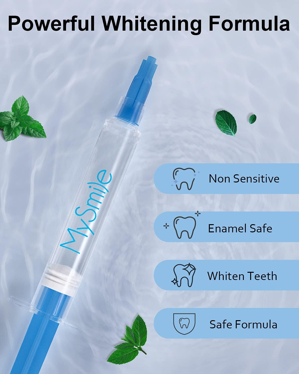 Mysmile Teeth Whitening Gel Refill Pack, 3 Non-Sensitive Teeth Whitening Pen, Deluxe Teeth Whitener Dental Grade Tooth Whitening Gel for Home, 10 Min Fast Result&hellip; image number 3