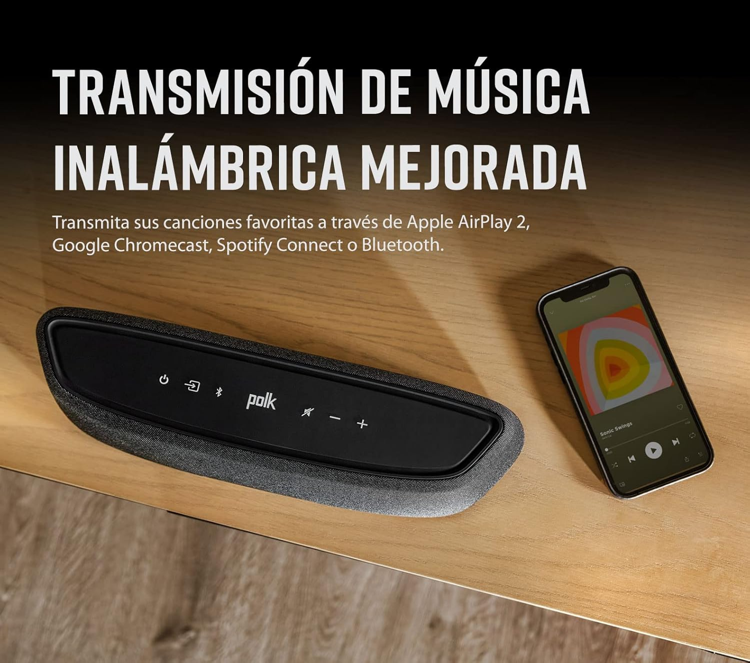 Polk Audio Magnifi Mini AX Ultra-Compact TV Soundbar with Wireless Subwoofer, Dolby Atmos and DTS:X, HDMI Earc, Bluetooth, Airplay 2, Google Chromecast image number 5