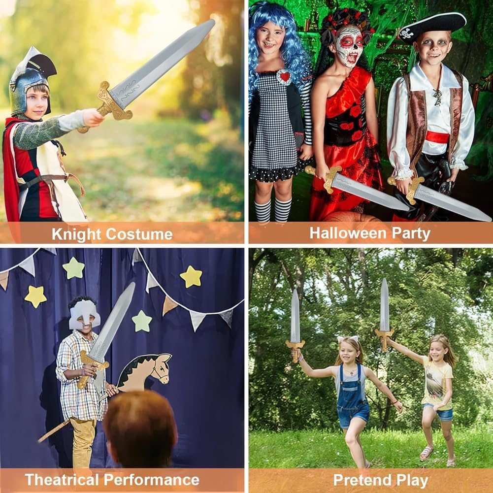 Plastic Toy Roman Sword with Sheath for Pretend Play Knight Sword for Boys Pretend Play,Knight Costume,Role-Play Accessory,Halloween image number 6