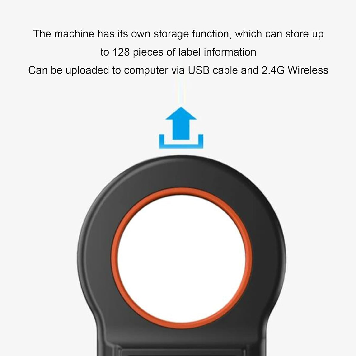 Pet Microchip Scanner for Dogs Cats Pigs, Handheld RFID Chip Reader with OLED Display, EMID FDX-B Tag Reader, 2.4G Wireless, 128 ID Storage image number 2