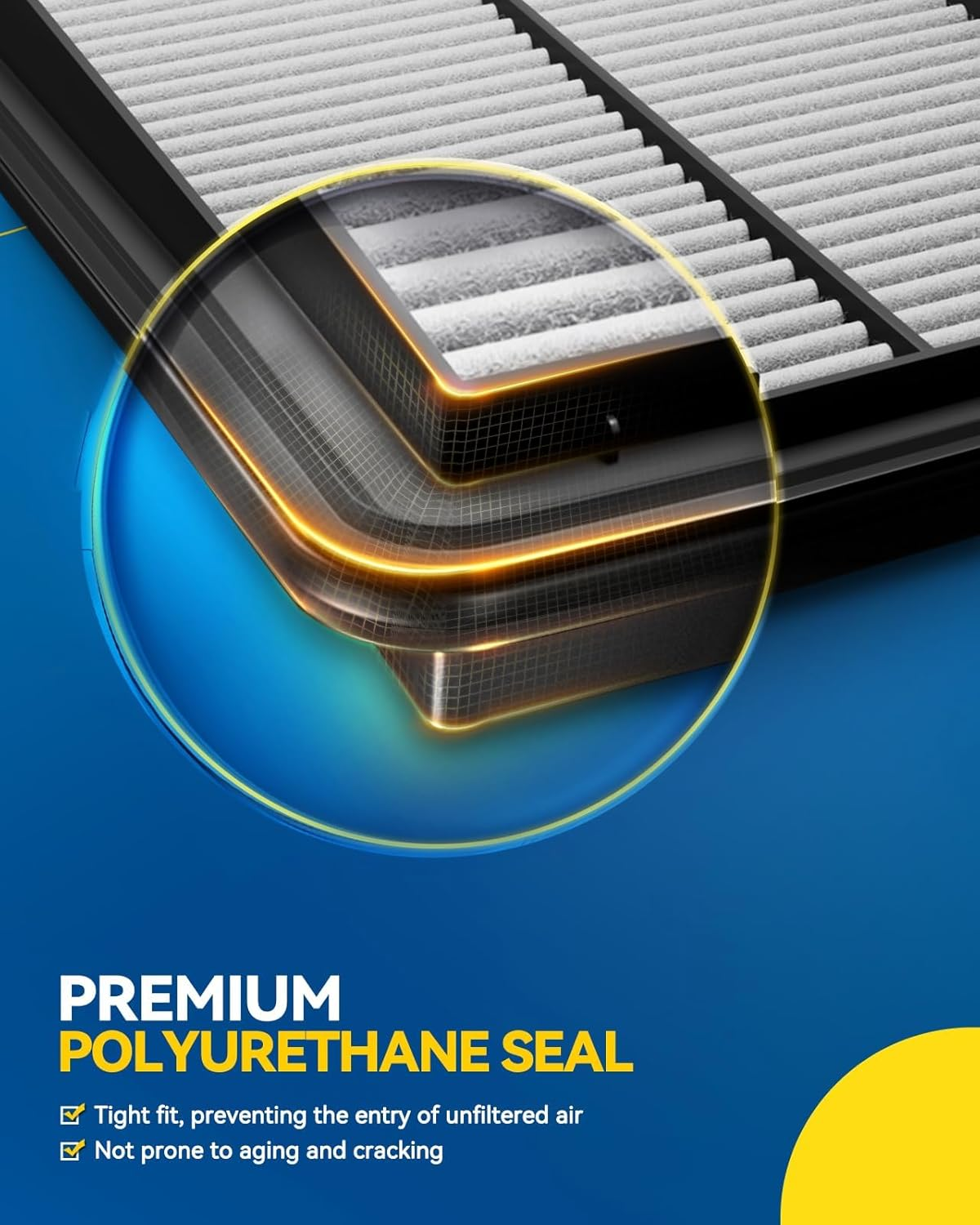 PHILTOP Engine Air Filter CA9564 Replacement for 2003-2007 Accord 2.4, 2004-2008 TSX, Rigid Panel image number 6