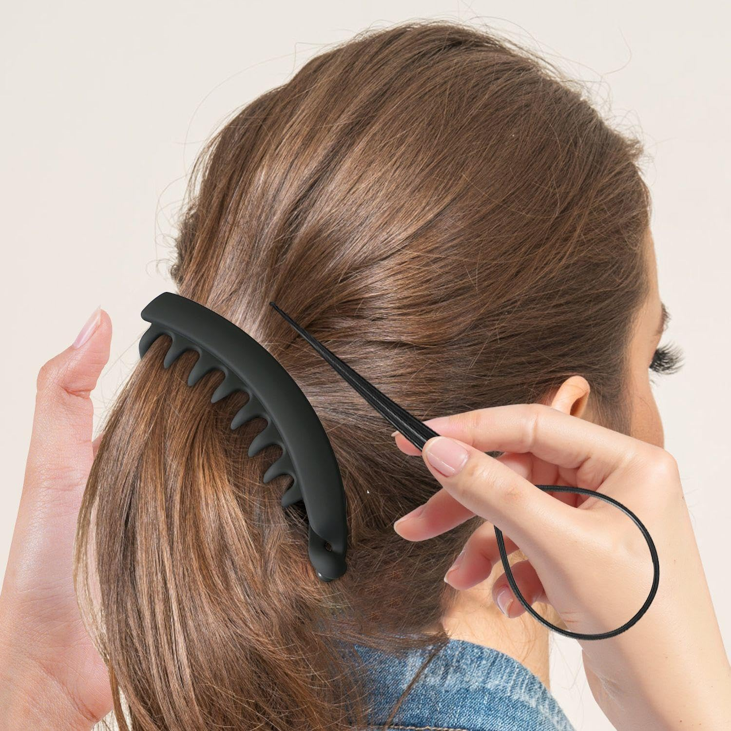 8 Pieces Women'S Hairpin and 4 Pieces Hairpin, Ponytail Holder, Simple Retro Hair Accessories, Hairstyle Accessories. image number 1