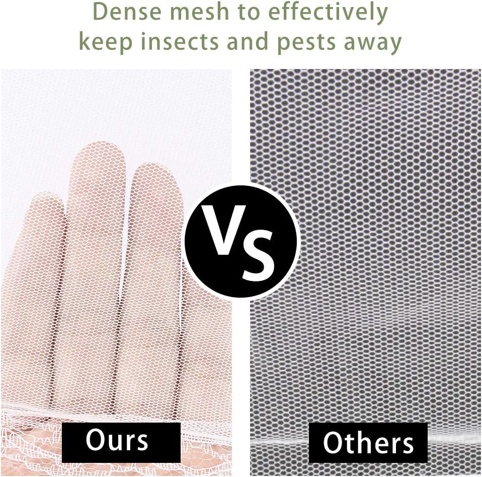 Onarway 3 Pack Food Serving Tents 14 Inch Pop-Up Encrypted Mesh Food Covers, Keep Flies Bugs Mosquitoes Away, Fine Net Screen Umbrella for Outdoors, Parties Picnics, Bbqs, Reusable and Collapsible