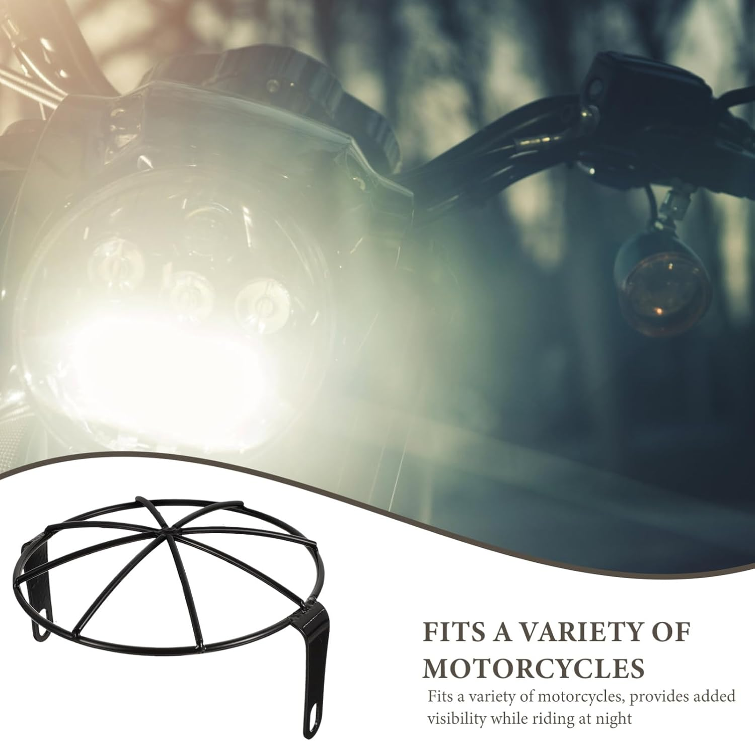 SHERCHPRY Motorcycle Accessory Headlight Cover Uv Protection Easy Install Stylish Design image number 5