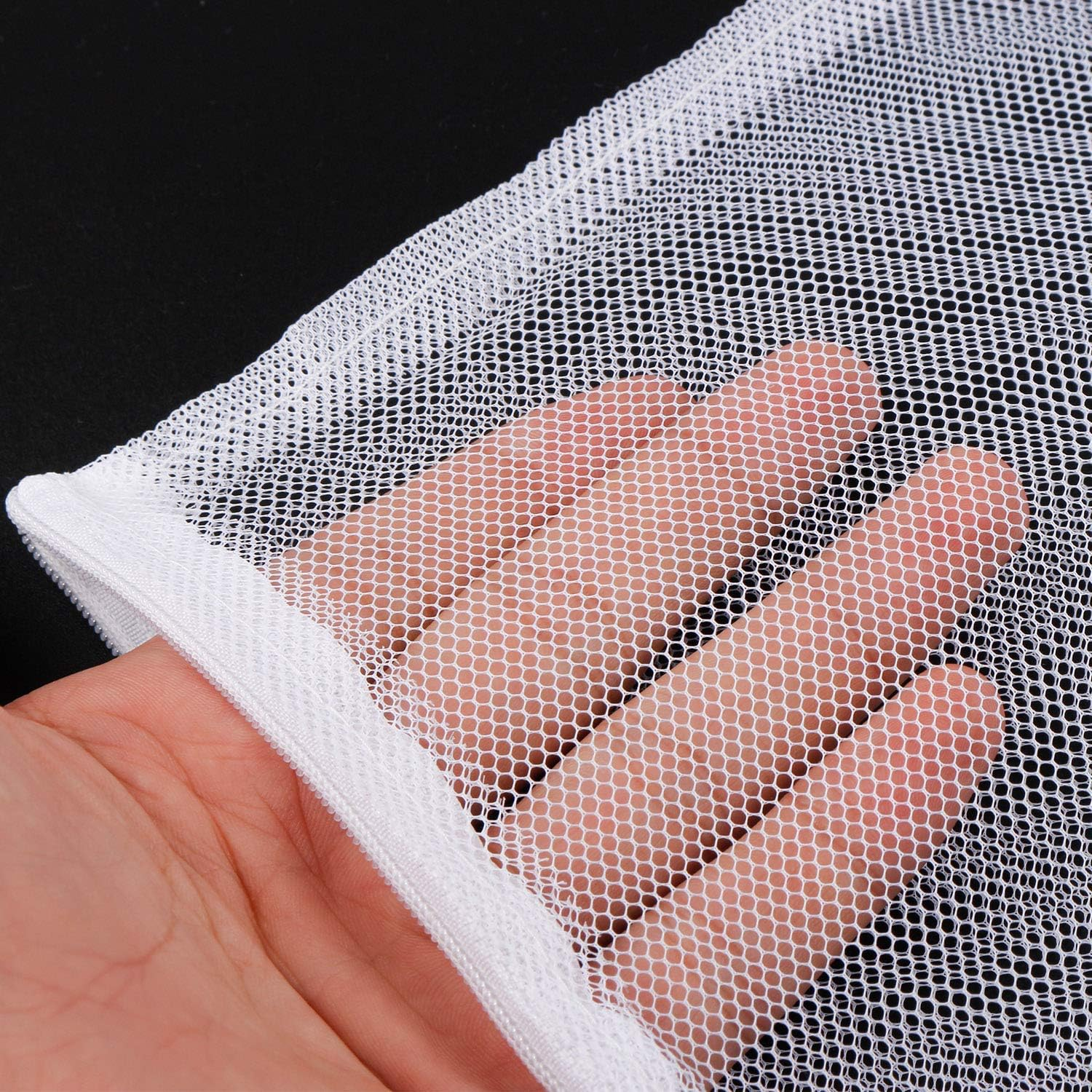 Onwon 10 Pieces Aquarium Filter Bags Fish Tank Media Mesh Filter Bags Net Bag with Zipper for Charcoal Pelletized Remove Activated Carbon, Biospheres, Ceramic Rings