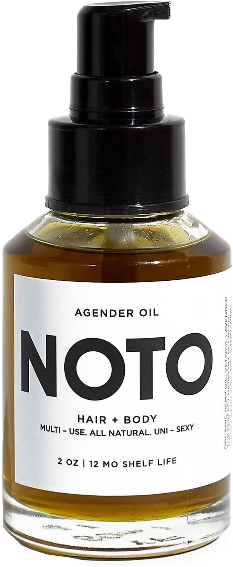 NOTO Botanics - Natural & Vegan Agender Oil (2 Oz/60 Ml)