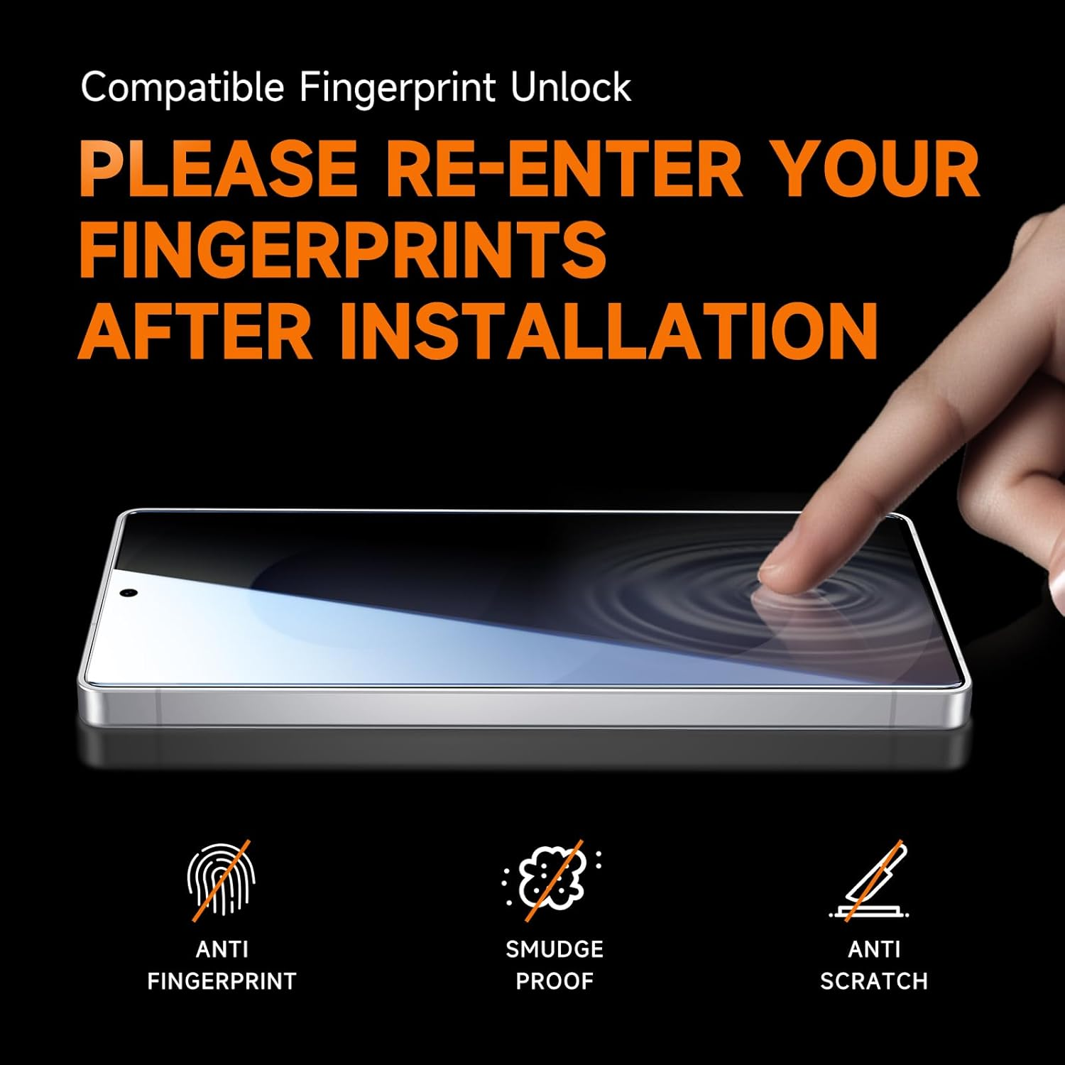 MAGIC JOHN 2 Pack for Samsung Galaxy S25 Ultra Privacy Screen Protector 6.9 Inch, Anti-Spy Tempered Glass Film, Auto Dust-Elimination Installation, Bubble Free image number 6