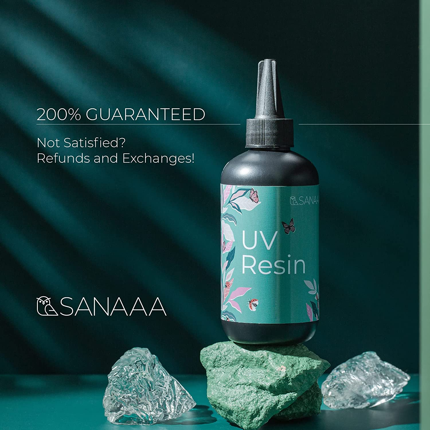 UV Resin 200G One Minute Fast Curing Clear Hard Type for Polymer Clay Seal, Tumbler, Pen, DIY Earring Pendant Jewelry Making image number 2