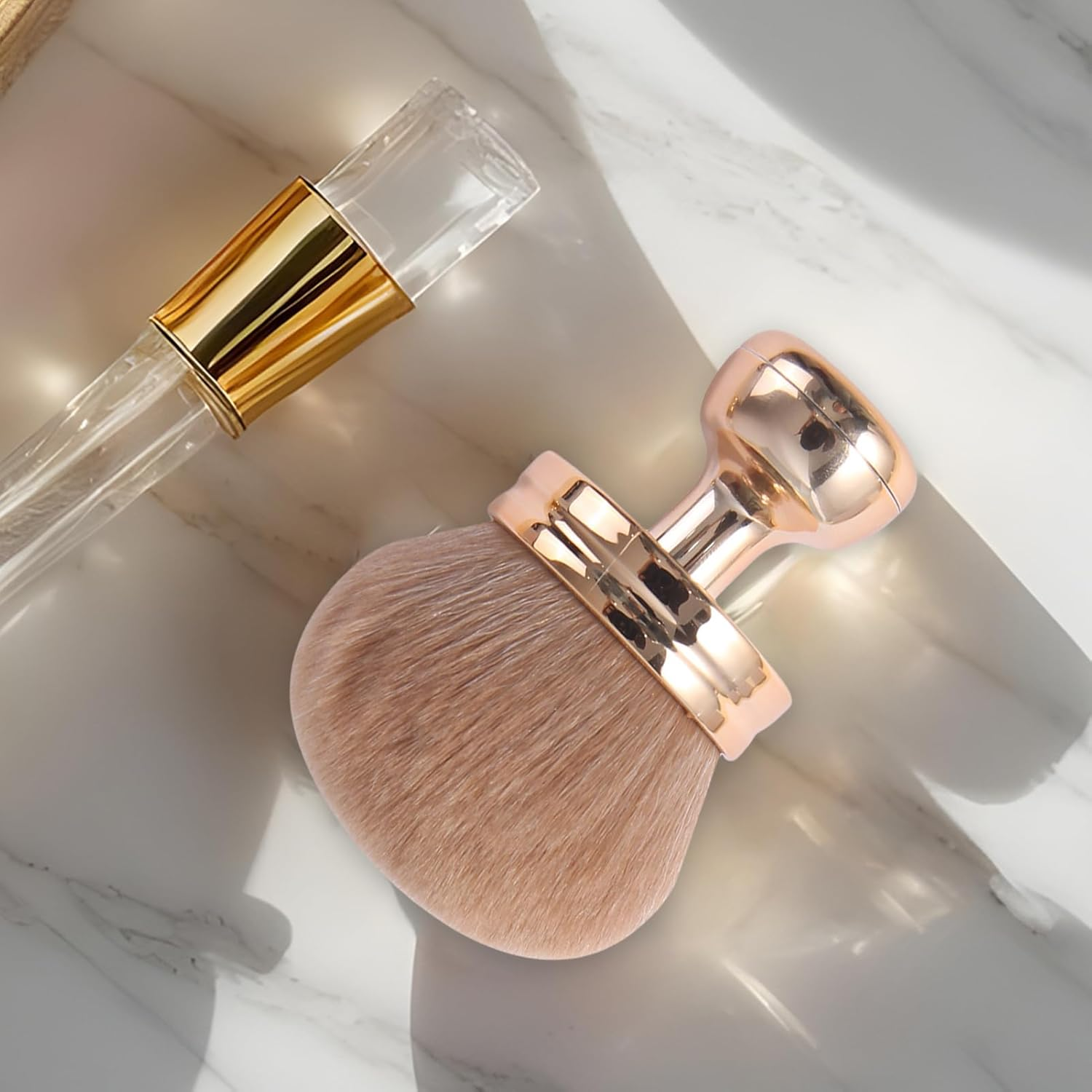 Body Makeup Brush, 3 Inches Large Body Tanner Makeup Brush, Wide Head Oval Applicator Legs Back Arms Even Coverage for Foundation, Concealer, Cream, Blush image number 5