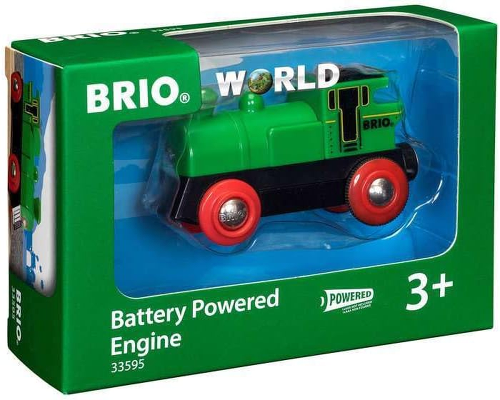 BRIO World 33595 Battery Powered Engine &ndash; Wooden Train Engine with Motorised Action, Compatible with BRIO Railway Sets for Kids 3+ Years image number 4