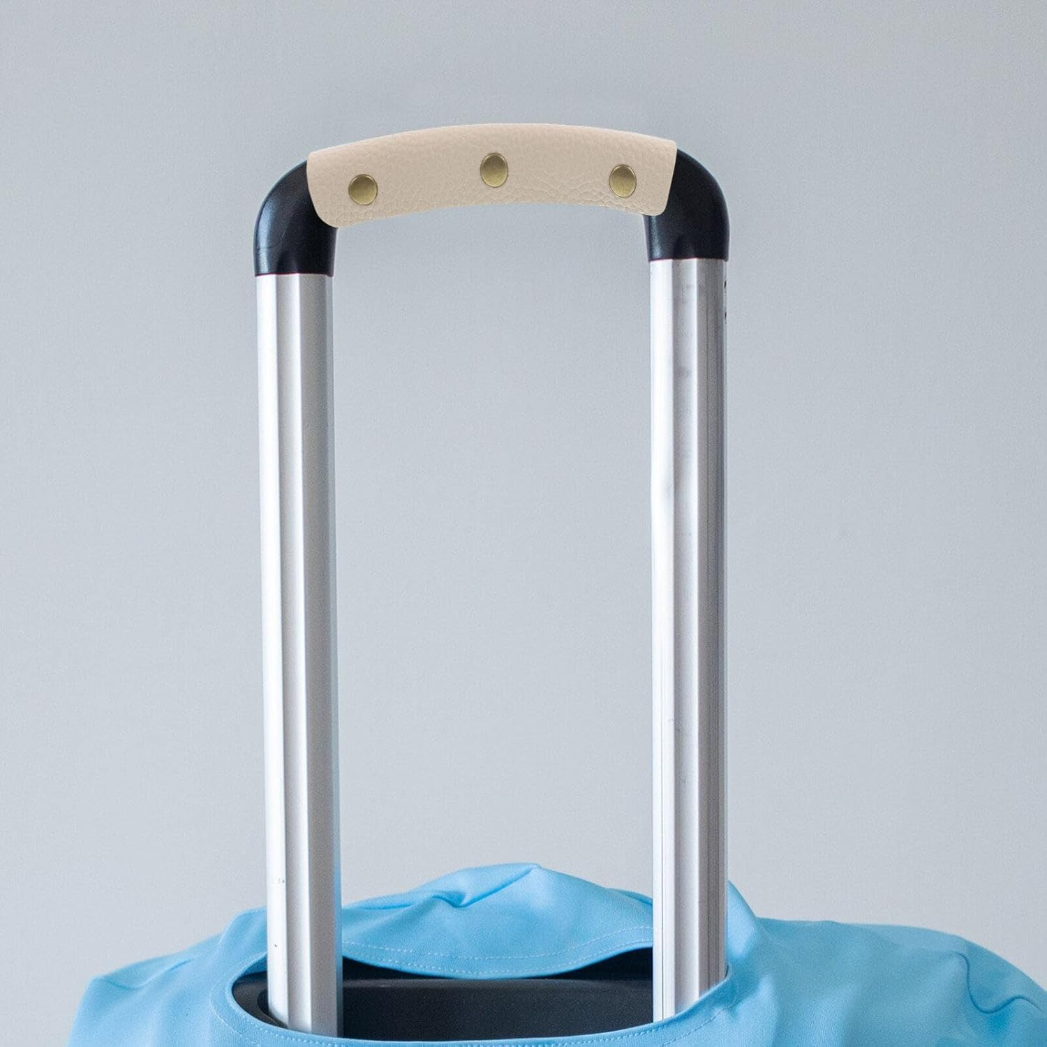 PACKOVE Luggage Bag Handle Protector Pu Leather Handbag Cover Wrap for Stylish Design Enhanced Grip for Comfort and Injury Prevention image number 4