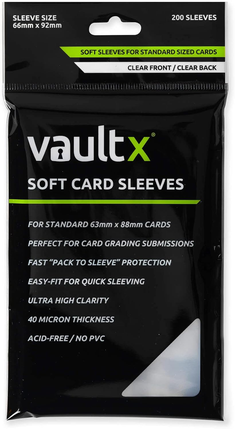 Vault X Trading Card Penny Sleeves, Soft, High Clarity, Inner Sleeves, Collectible Card Games, Sports, TCG (200 Pack) image number 6