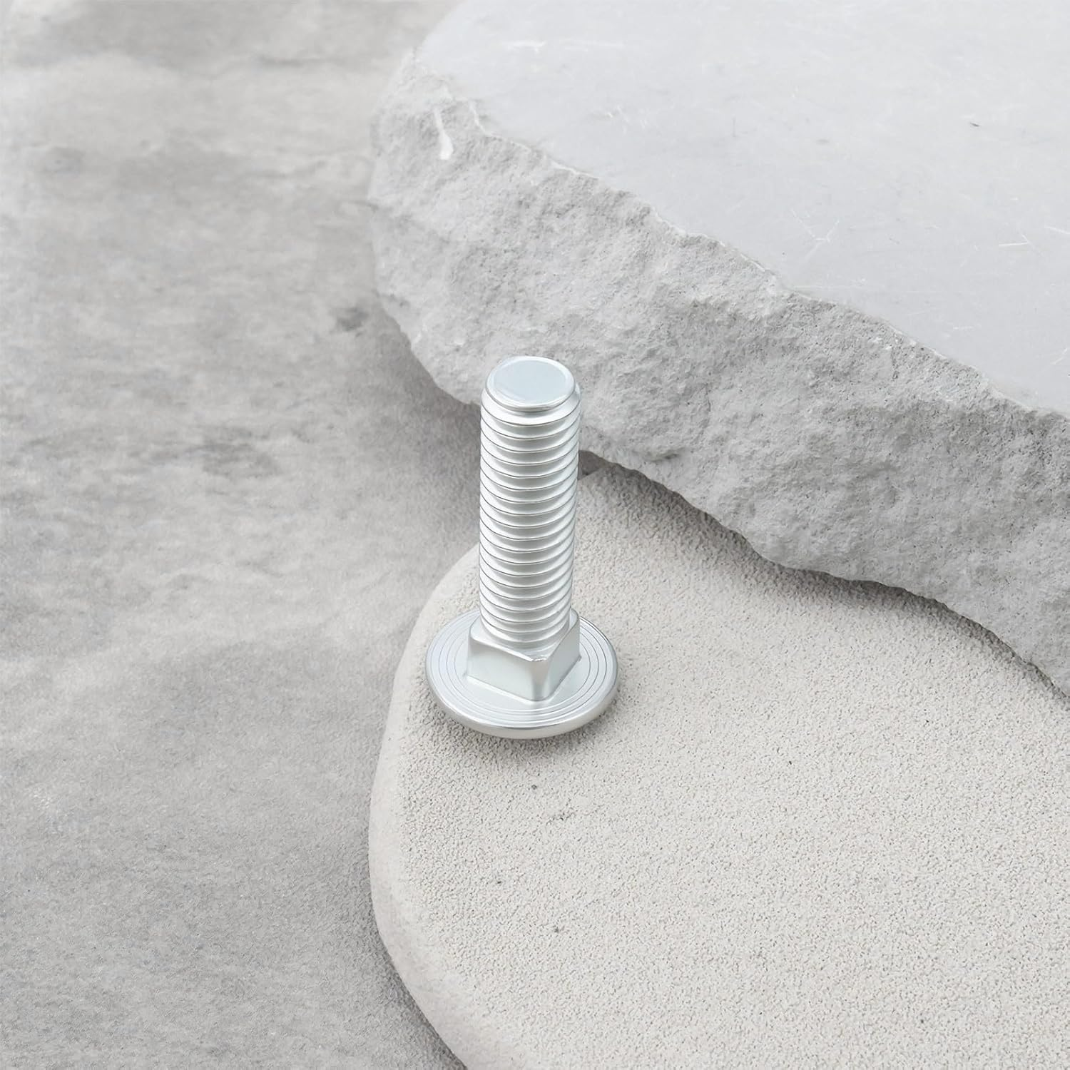 SG Store 4Pcs Car Collision Avoidance Bumper Chrome Screw M8X30Mm 113707191B Compatible with VW Kaefer image number 2