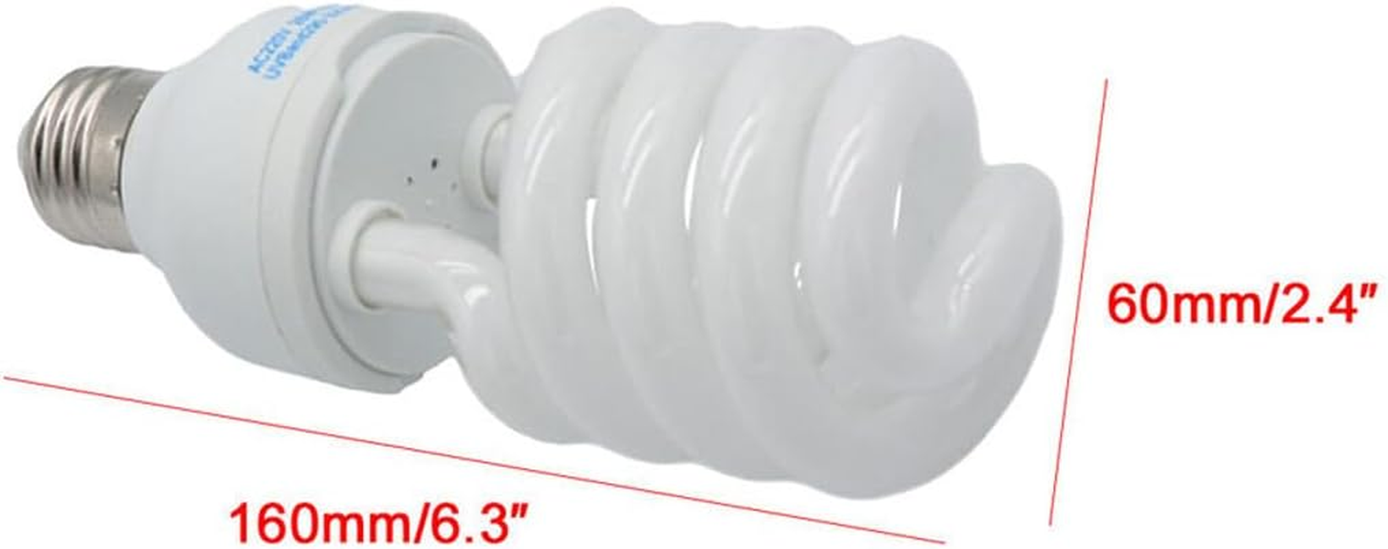 10.0 26W UVA UVB Reptile Light Desert Terrarium Compact Fluorescent Lamp, UVB Reptile Light Bulb for Snake, Spider, Bearded Dragon image number 2
