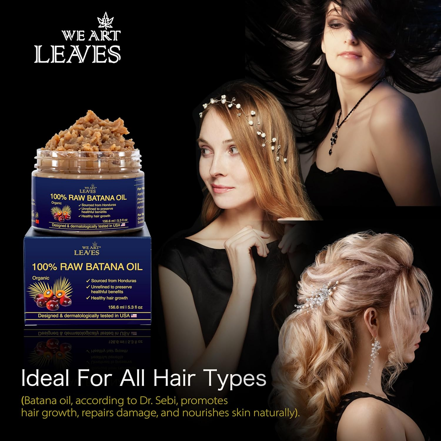 Raw Batana Oil for Hair Growth Dr Sebi - 156Ml Organic Honduras Batana Oil - 100% Natural for Thicker, Stronger Hair for Men and Women image number 4