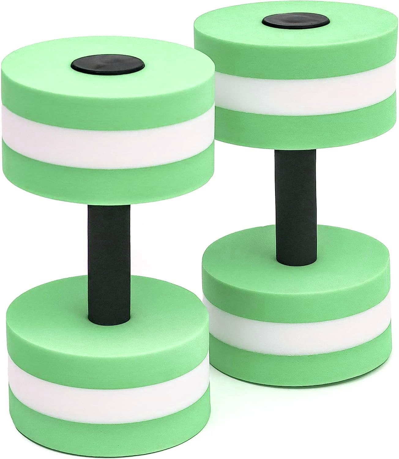 Vivva Aquatic Dumbells Set of 2 Water Dumbells Pool Resistance Water Weight Water Aerobics High-Density Eva-Foam Pool Fitness