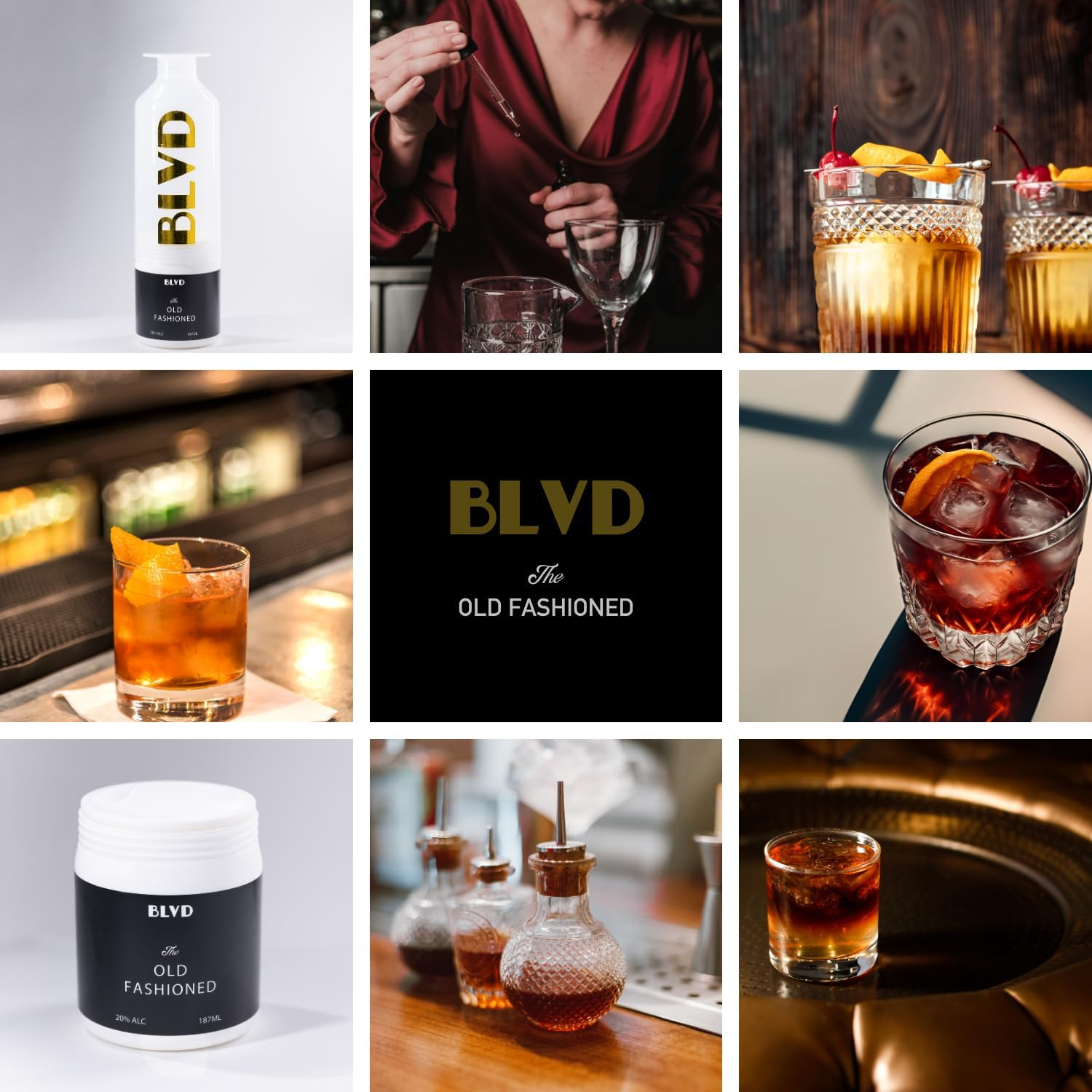 BLVD Old Fashioned Cocktail 3 Pack X 187Ml, 20% ALC image number 1