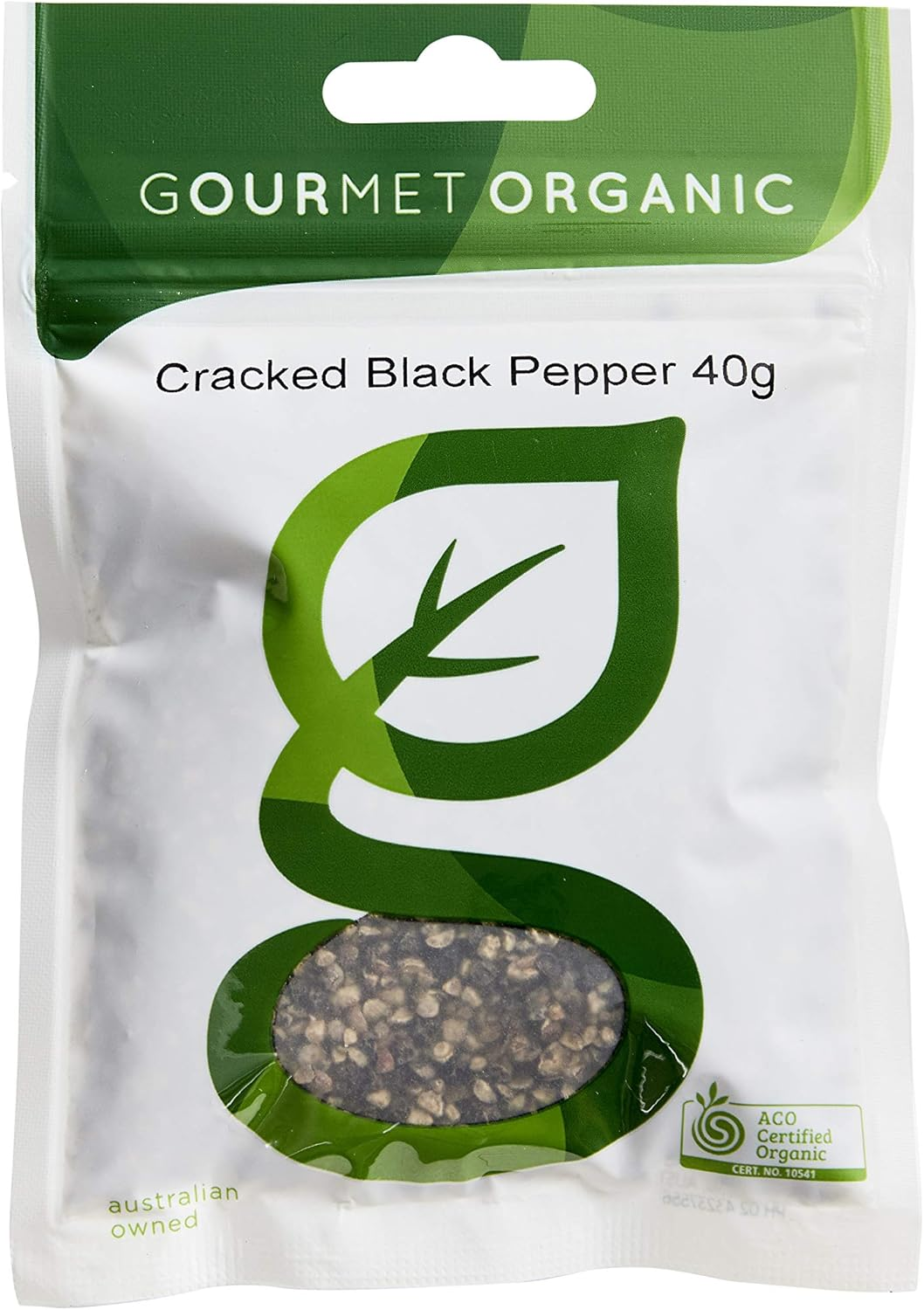 Gourmet Organic Herbs Cracked Black Pepper 40 G