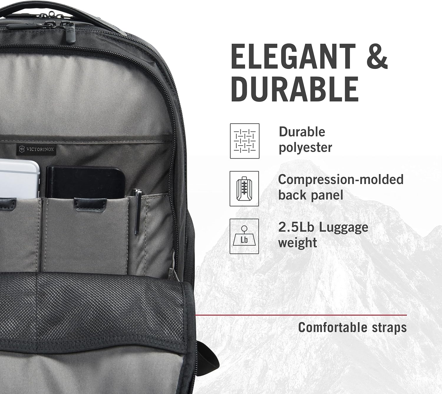 Victorinox 602154 Altmont Professional Essential 15" Laptop Backpack, Black image number 5