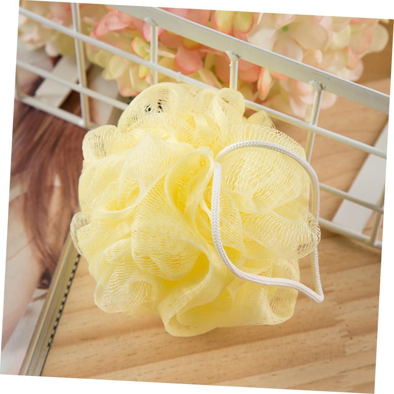 Bath Ball Shower Ball Set 16Pcs Solid Mesh Net Scrubbers for Gentle Exfoliati image number 3