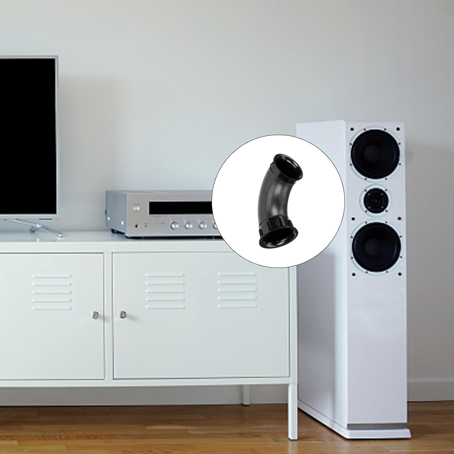 Veemoon 2Pcs Speaker Cabinet Port Tubes 70X120Mm Home Audio Bass Reflex Air Ports Voice Outlet Accessories for Car and Stage Speakers image number 6