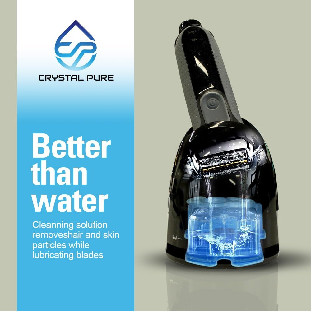 Crystal Pure Cartridge for Braun Clean & Renew Replacement Refills Compatible with All Smartcare Cleaning Centers Shavers 6-Pack image number 6