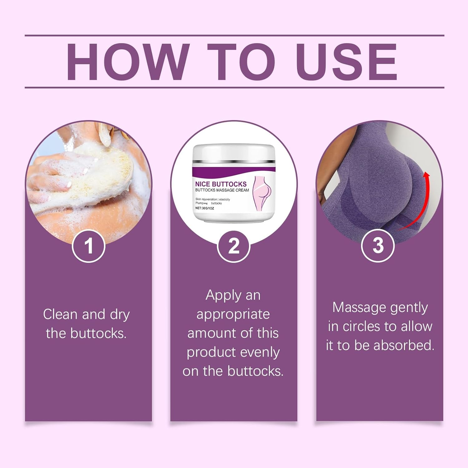 Buttocks Firming Massage Cream, Lifting & Sculpting Buttocks Cream, Skin Tightening Creams for Buttock, Nourishing Body Creams, Smooths Skin & Enhances Shaped, Fast-Absorbing Butt Care Lotion. (2PCS)