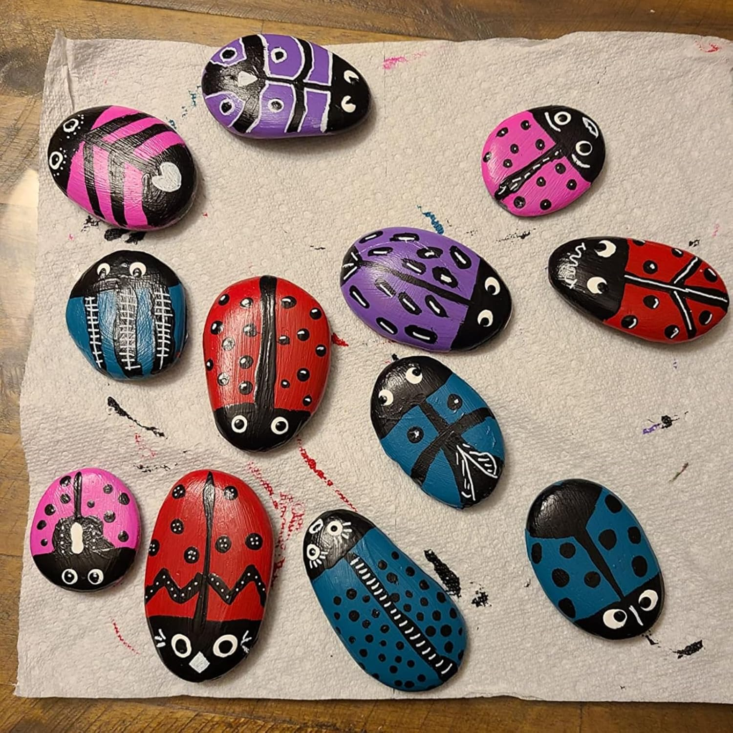 Meilala 20PCS Natural Painting Rocks, 2&ldquo;-3&rdquo; River Rocks for Painting ， DIY Rocks Flat & Smooth Kindness Rocks for Arts, Crafts, Decoration image number 3