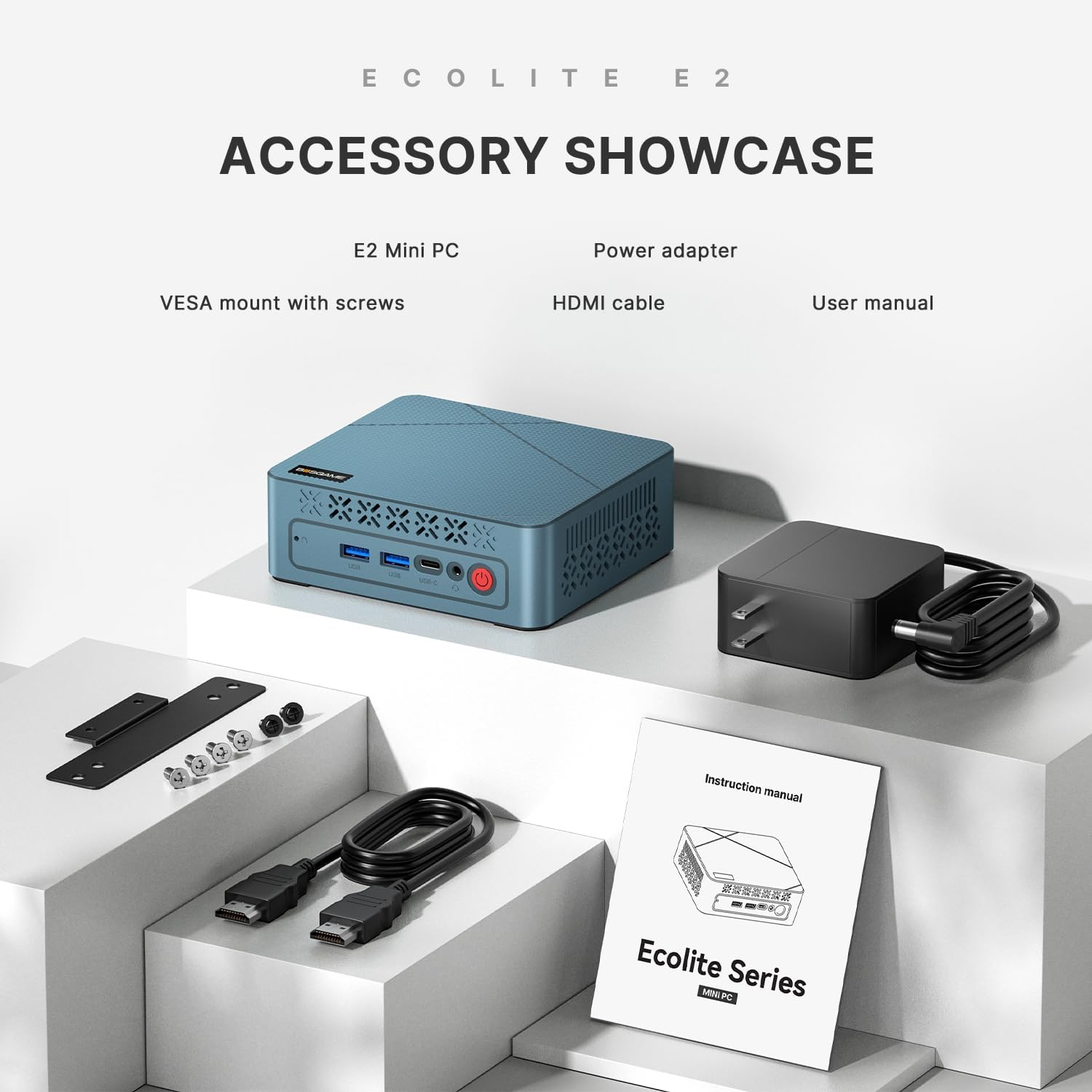 BOSGAME E2 Mini PC Windows 11 Pro AMD Ryzen 5 3550H 16GB DDR4 RAM 512GB M.2 Nvme SSD Mini Computer | 4K Triple Display | USB 3.2 Gen1 | Wi-Fi 6 | RJ45 LAN image number 4