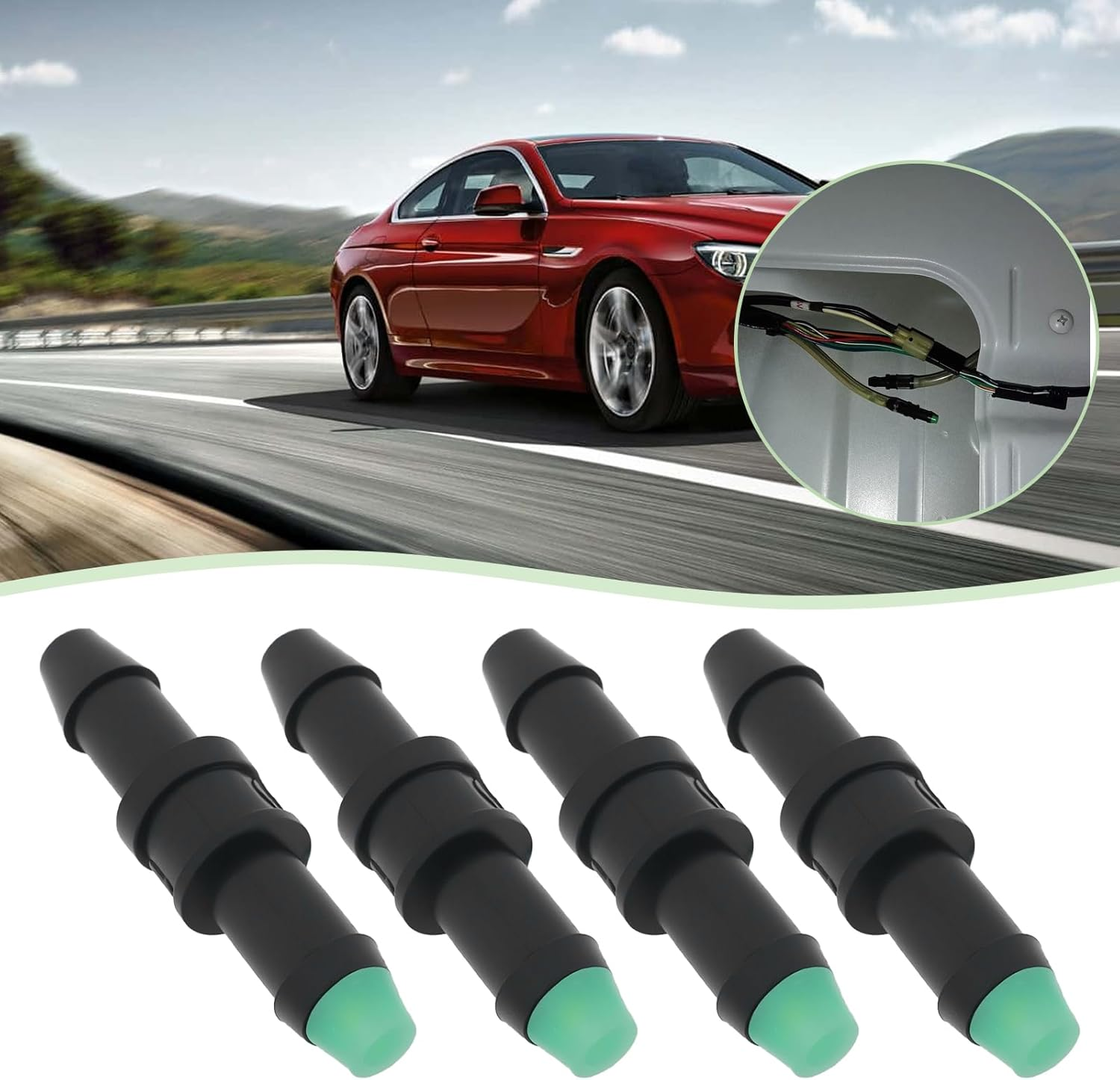 Emsea 4 Pieces Car 4 Mm Return Valve for Windscreen Washer System Check Valve One Way Return for 4 Mm Inner Diameter Windscreen Washer Pipes 0.1Bar image number 6