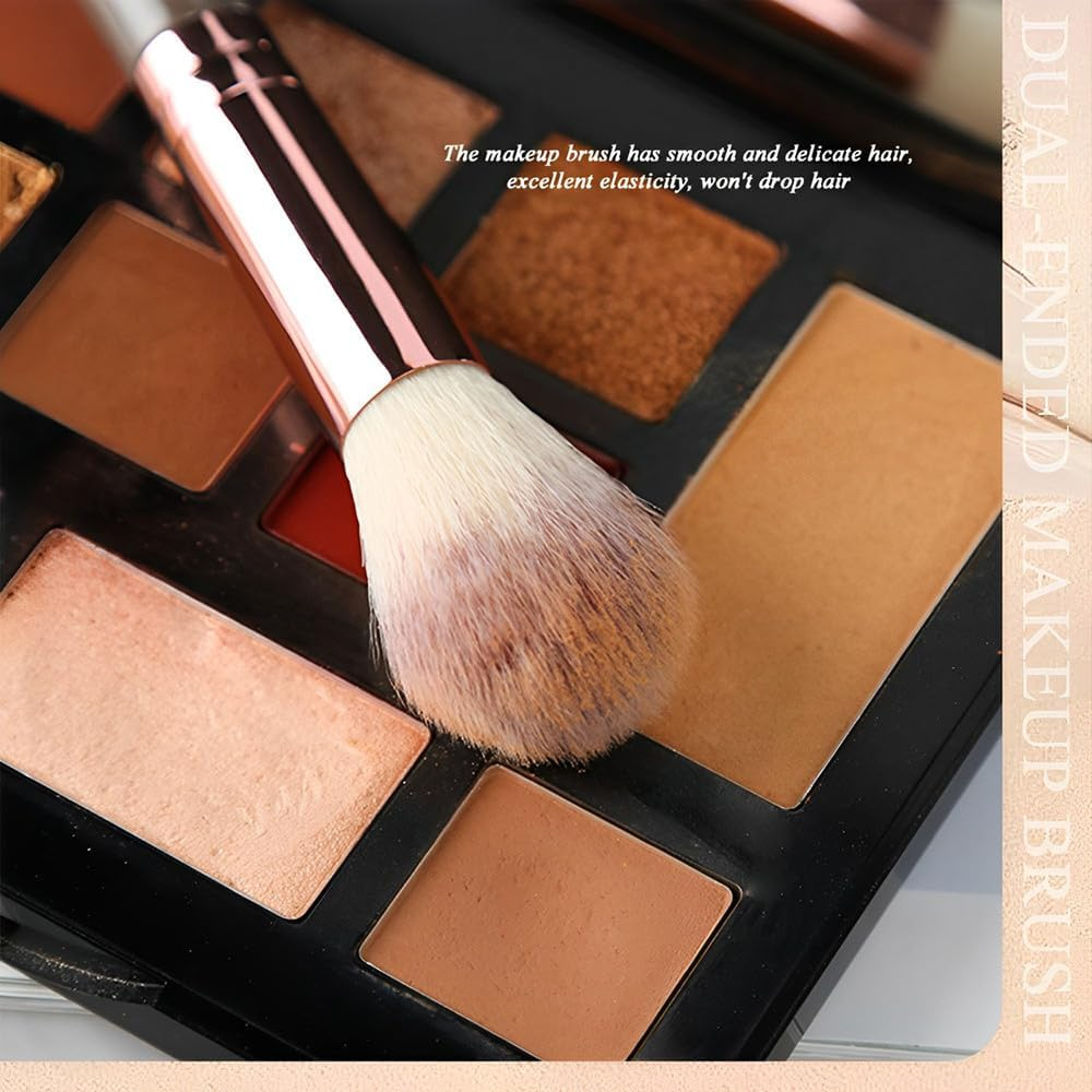 AIVEKE Foundation Makeup Brush - Double Ended Makeup Brushes for Blending Liquid Powder, Concealer Cream Cosmetics, Blush Brush image number 3