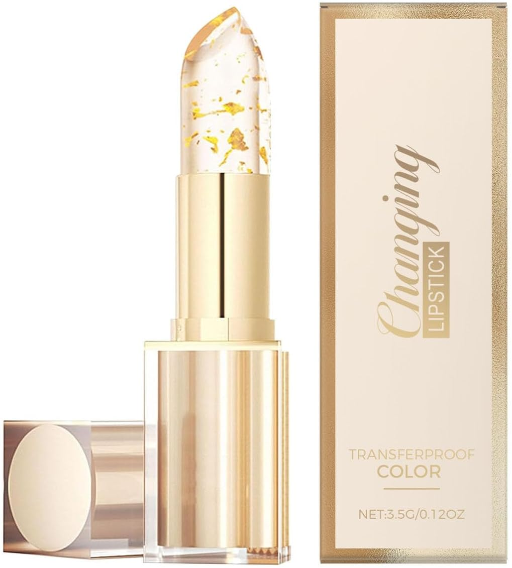 Imaginaryl Lipstick, Crystal Clear Color Changing Lipstick, Oezoez Transferproof Color-Changing Lipsticks Crystalclear Color Alchemy Auto-Tints on Contact (1Pcs)