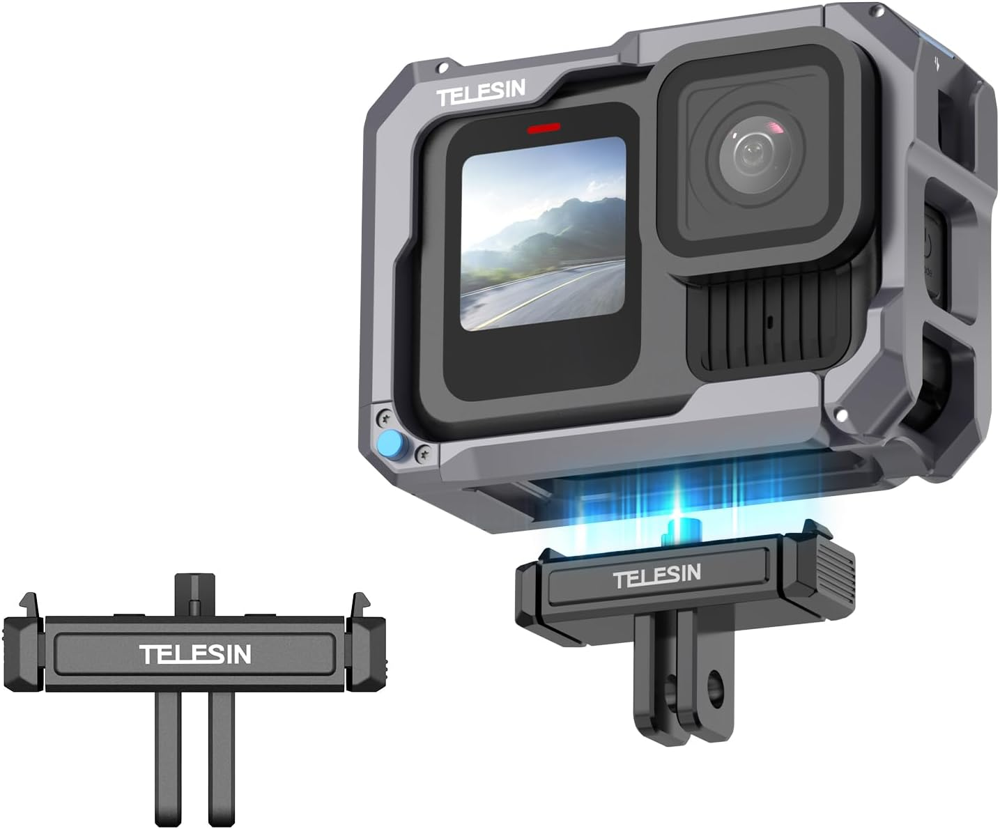 TELESIN Magnetic Adapter Mount for Hero 13 Black Quick Release Adapter with Connection Adapter - Hero13 Accessories, Attachable Tripod, Vlogging image number 6