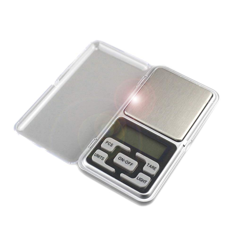 Meichoon Jewelry Scale Pocket Size High Precision Digital Milligram Scale Steelyard 1.1Lb/500G (0.01G) Reloading for Jewelry and Gems Small Electronic Scale C32 image number 4