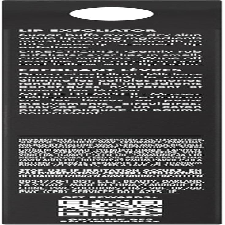 E.L.F. Lip Exfoliator, Moisturizing Scented Lip Scrub for Exfoliating & Smoothing Lips, Infused with Jojoba Oil, Vegan & Cruelty-Free, Strawberry image number 3