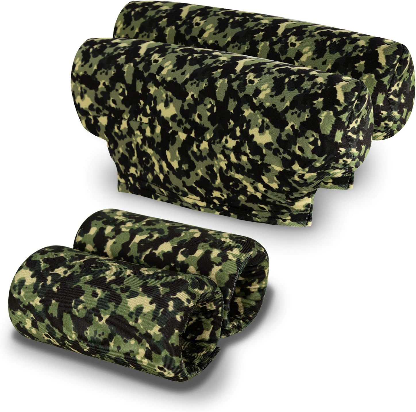 SPRING SEAON Universal Underarm Crutches Pads with Hand Grips, Silicone Contoured Grip, Black, Crutch Accessories