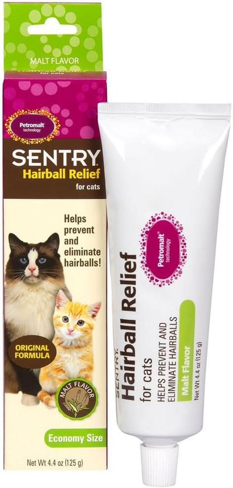 Sentry Hairball Relief for Cats,Malt Flavor,4.4 Ounces image number 1