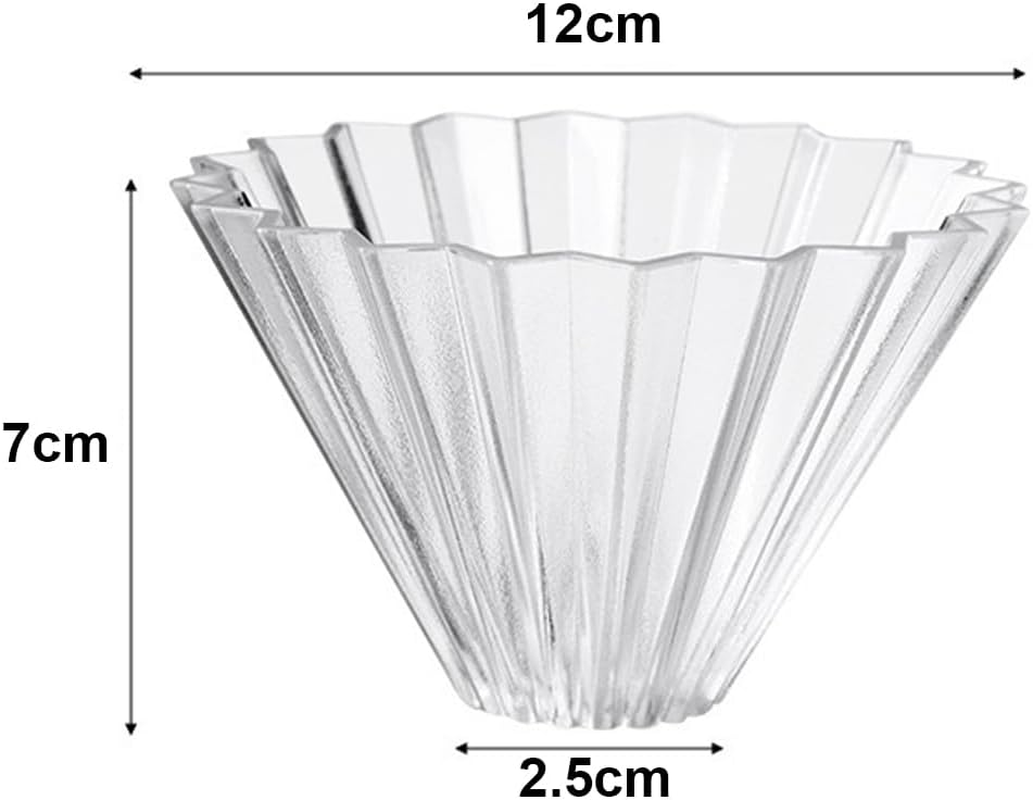 MTSDM Pour over Coffee Dripper, Reusable Portable Resin Coffee Filter with Origami Cone Design, Suitable for V60 Filter Paper, Smooth Drip Coffee Brewing Filter Cone Filter Holder for Camping, Office image number 4