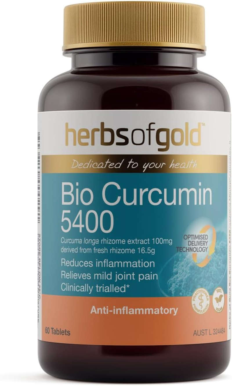 Herbs of Gold Bio Curcumin 5400 60 Tablets, 60 Count image number 1