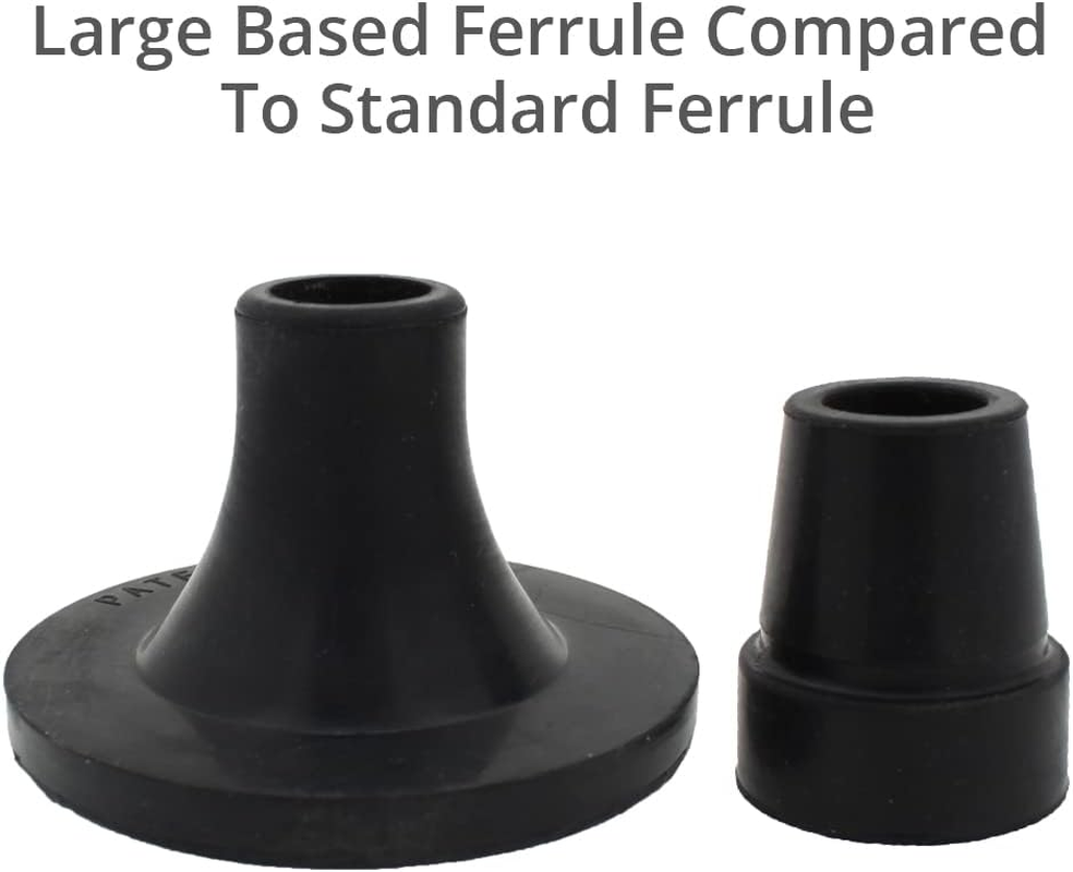 19Mm 3/4" Large Based Self-Standing Rubber Foot Tip Ferrule for Walking Sticks and Canes - by Lifeswonderful image number 3