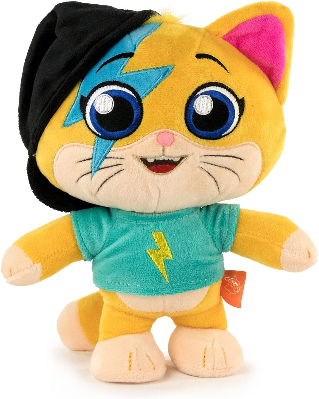 BARRADO 44 Cats Character Cuddly Toy - Lampo, Milady, Polpetta, Pilou - 26 Cm - Super Soft Quality (Polpetta) image number 1